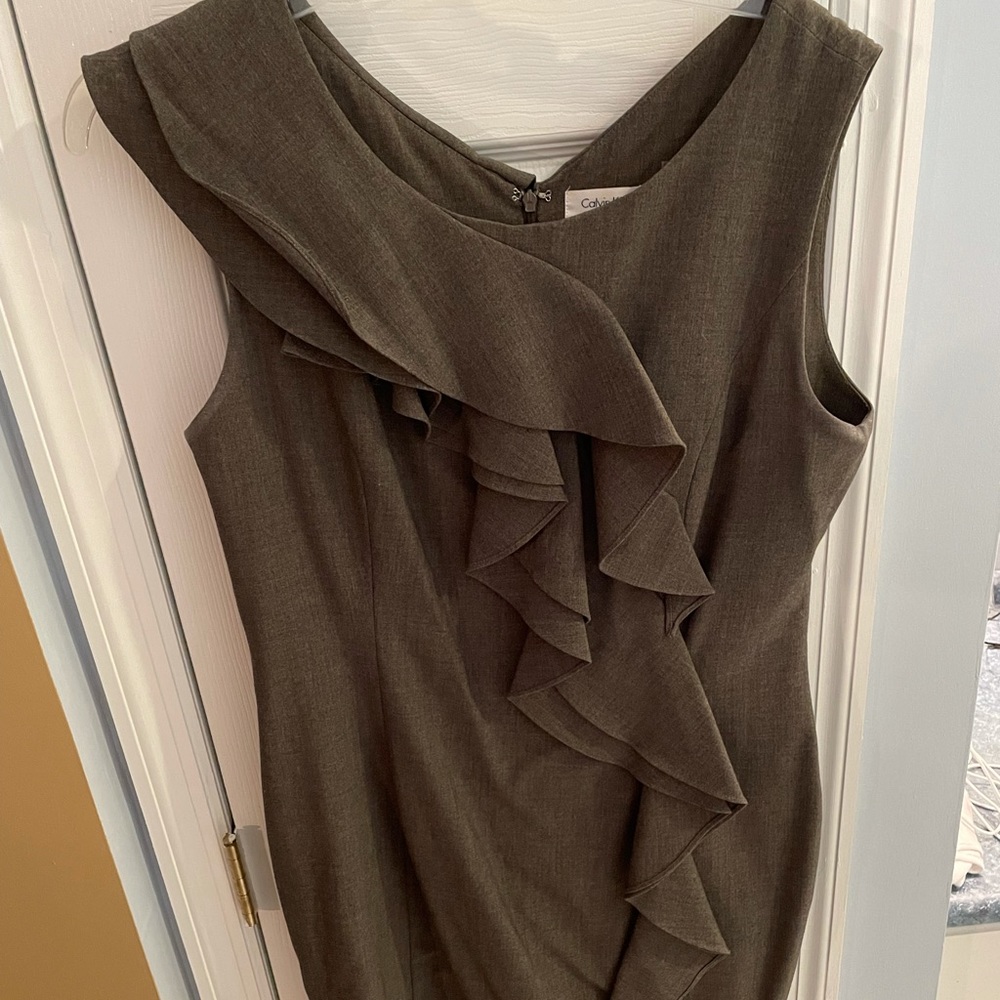 Calvin Klein Gray Grey Dress Size 12